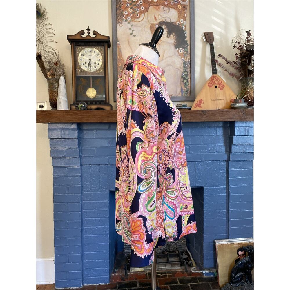 Lauren Ralph LP Colorful Paisley Pattern Long Sleeve Popover Old Money Classic - Picture 3 of 11